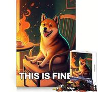 Shiba Is Fine 1000 Piece Jigsaw Puzzles for Adults Teenagers Memory Upgrade Light Relax Sharp Cut Lovely Gift 38x26cm