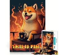 Shiba Is Fine Too 1000 Piece Jigsaw Puzzles for Adults Sharp Logic Toy Home Leisure Tight Cut Heartfelt Gift 38x26cm