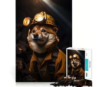 Shiba Miner 1000 Piece Jigsaw Puzzles for Adults Teenagers Memory Gain Relaxed Mind Design Assembly 38x26cm