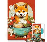 Shiba Ramen Ruby 1000 Piece Jigsaw Puzzles for Adults Jigsaw Think Toy Calm Relax Clean Cut Wall Art Decor 38x26cm
