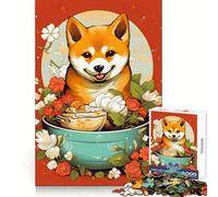 Shiba Ramen Ruby 1000 Piece Jigsaw Puzzles for Adults Jigsaw Think Toy Calm Relax Clean Cut Wall Art Decor 38x26cm
