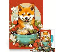Shiba Ramen Ruby Jigsaw Puzzle for Teenagers 1000 Pieces Mental Logic Toy Stress Release Firm Cut Santa Wish Gift 38x52cm
