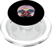 Shiba Samurai Tokyo Japan Cherry Blossom PopSockets PopGrip for MagSafe