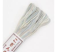 Shibori Dragon Sashiko Embroidery Thread - Variegated White Cotton (# 81)