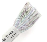 Shibori Dragon Sashiko Thread - 100m/110yds - Japanese Cotton Embroidery & Quilting Thread (Lavender-Blue-Mint)