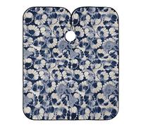 Shibori Flower Motif Tie Dye Haircut Capes Adjustable Hairdressing Apron Lightweight Hair Cutting Gown For Salon Barbershop Home 140X168Cm