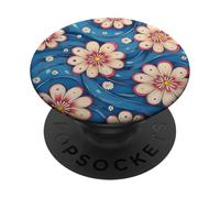 Shibori Style Floating Flowers PopSockets Adhesive PopGrip