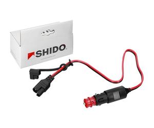 Shido Fit & Forget Motorcycle & Car Battery Cigarette Lighter Socket Adapter for Shido DC1.0 & DC4.0 Battery Chargers