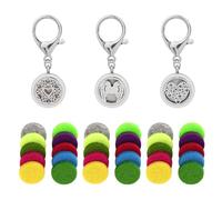 SHIDOW Essential Oil Diffuser Keychain, Aromatherapy Keychain Diffuser for Women, Valentine's Day Gifts (3 Set)