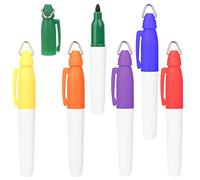SHIDOW Golf Marker Pen, Golf Ball Marker Pens, Mini Markers Golf Ball Marker Pen, Point Markers with Golf Keychain Clips for Office Supplies Outdoor Activities (Color 2)