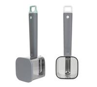 SHIDOW Kitchen Peeler, with Storage Box Peeler, Multi-Purpose Peeler, Kitchen Peeler, Kitchen Vegetable and Fruit Peeler, with Integrated Storage Box, for Kitchen Vegetables (Gray, Green, 2 Packs)