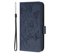 SHIEID Case for BLU Bold K10 Wallet Cases, Wallet Cover Magnetic Closure and Flip Stand Caser, Premium 3D Vintage elegant print Phone Shell Cases Suitable for BLU Bold K10, Dark Blue