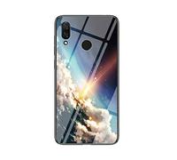 SHIEID Case for Huawei Nova 3i Case,Marble Clear Tempered Glass Case Soft Silicone Phone Cover Case Suitable for Huawei Nova 3i-Bright Stars