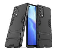 SHIEID Case for Oppo Find X3 Neo Rugged Armor Shockproof and Bumper Back Cover with Kickstand Function Protective Phone Cover for Oppo Find X3 Neo-Black