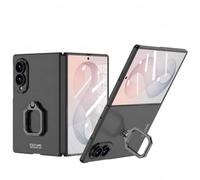 SHIEID Case for Samsung Galaxy Z Fold8 with Square Ring Holder, Built-in Screen Protector, Ultra Slim Shockproof Protective Cover Compatible with Samsung Z Fold8, Stealth Black