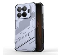 SHIEID Case for Xiaomi 15T Pro Case Rugged TPU/PC Double Layer Hybrid Armor Cover, Foldable Holder,Compatible with Xiaomi 15T Pro Cover-Gray