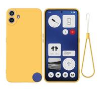 SHIEID Silicone Case for Nothing CMF Phone 1, Full-Body Protective Case, Wireless Charging Compatible, Yellow