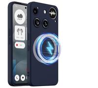 SHIEID Silicone Case for Nothing Phone 3, Mag-Safe Liquid Silicone Gel TPU Cases, Silky-soft touch Full-Body Protective Caser, with Suitable for Nothing Phone 3 Shockproof cover-Blue
