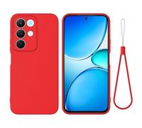 SHIEID Silicone Case for Realme P3 Lite 5G, Liquid Silicone Gel TPU Cases, Silky-soft touch Full-Body Protective Caser, with Suitable for Realme P3 Lite 5G Shockproof cover-Red