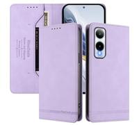 SHIEID Wallet Case for Cricket Icon 6 Flip PU Leather Card Cover with RFID-blocking card compartment, Compatible with Cricket Icon 6 Light purple