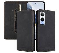 SHIEID Wallet Case for Cricket Icon 6 Flip PU Leather Card Cover with RFID-blocking card compartment, Compatible with Cricket Icon 6 Black