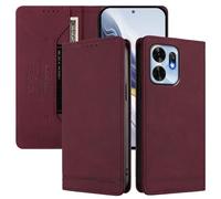 SHIEID Wallet Case for Honor X6d Flip PU Leather Card Cover with RFID-blocking card compartment, Compatible with Honor X6d Wine red