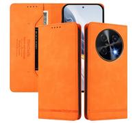SHIEID Wallet Case for Huawei nova 12i Flip PU Leather Card Cover with RFID-blocking card compartment, Compatible with Huawei nova 12i orange