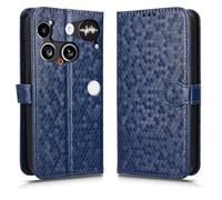 SHIEID Wallet Case for Nothing Phone (3), Magnetic Enclosed Dot Painted Phone Cover Nothing Phone (3) e Blue