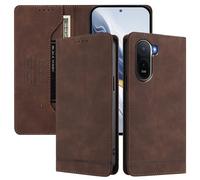 SHIEID Wallet Case for Redmi A7 Pro Flip PU Leather Card Cover with RFID-blocking card compartment, Compatible with Redmi A7 Pro Brown