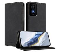 SHIEID Wallet Case for TCL 50 SE Flip PU Leather Card Cover with RFID-blocking card compartment, Compatible with TCL 50 SE Black