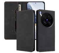 SHIEID Wallet Case for vivo X300 Ultra 5G Flip PU Leather Card Cover with RFID-blocking card compartment, Compatible with vivo X300 Ultra 5G Black
