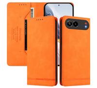 SHIEID Wallet Case for ZTE nubia Air Pro Flip PU Leather Card Cover with RFID-blocking card compartment, Compatible with ZTE nubia Air Pro orange
