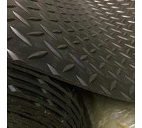 Shield Autocare 1.5 Meters x 1.3m Width 3mm Large Diamond Rubber Flooring Garage Boot Boat Shed Floor Matting