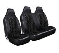 Shield Autocare 2+1PVC-DI-QLT-BLK Diamond Quilted Leather Look 2+1 Heavy Duty