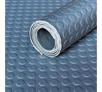Shield Autocare 3m x 1.5m Dark Grey Coin PVC Flooring Roll | Non Slip Industrial Lino Vinyl Floor Matting for Garage Work Van Heavy Duty 3mm Thick 1.5m Width