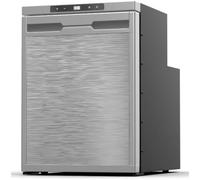 Shield Autocare 44L 12v Compressor Fridge Freezer for Campervan Caravan Motorhome Boat Van Conversion Portable Dual Zone Mini Refrigerator Silver Low Noise 12/240 volt