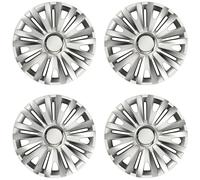 Shield Autocare Car Wheel Trims 13" 14" 15" 16" 17" Inch | Boxed Set of 4 Universal Fit Alloy Wheel Hub Caps Covers | Tyre Rim Accessories (Royal | Silver, 15")
