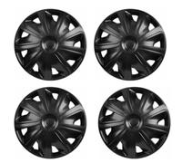 Shield Autocare Car Wheel Trims 13" 14" 15" 16" 17" Inch | Boxed Set of 4 Universal Fit Alloy Wheel Hub Caps Covers | Tyre Rim Accessories (Craft | Black, 16")