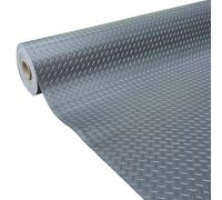 Shield Autocare © Heavy Duty Commercial Grade PVC Vinyl Floor Matting - Industrial Large Diamond Checker - Dark Grey - 1.3m Width x 8m Length x 3.2mm Thick