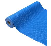 Shield Autocare © Heavy Duty Commerical Grade PVC Vinyl Floor Matting Garage Industrial Large Diamond Checker Black | Blue | Light Grey | Dark Grey | 1.3m Width | 3.2mm Thick (Blue, 10m x 1.3m)
