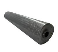 Shield Autocare © Heavy Duty PVC Vinyl Floor Matting Garage Industrial Work Gym Van Shed Non Slip Large Diamond Checker 1.5m Wide 3mm Thick Black | Grey | Silver (Grey, 1m x 1.5m)