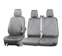 Shield Autocare Tailored Ford Transit Van Seat Covers - Heavy Duty Fitted Waterproof Seat Protectors - Driver & Passenger (Grey)