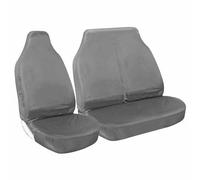 Shield Autocare Waterproof 2+1 Heavy Duty Van Seat Covers- x1 Drivers Seat x2 Passenger Bench Black | Grey | Red | Blue | Green (GREY)
