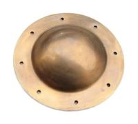 Shield Boss Hand Forged Iron Medieval Umbo Fully Functional Small 14 Gauge Mount Close Combat Grade Hema Hammerd Look for Norse Viking Antique Brass Shield Boss, Antique Brass, 8"