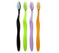 Shield Care Elegant Brush with Super Soft Bristles Toothbrush, PBT Filaments, Designed for Sensitive and Swollen Teeth, Secure Cap, Ideal for Adults - 4 Count (Pack of 1)