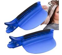 Shield Clip 2-Piece Set - Heat-Insulating Quick Release Partition Clips, Simple Hair Sectioning Clips For Wig Styling, Hair Extensions & Highlights (Random Color)