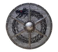 Shield - Decorative Shield Toy for Restaurant | Authentic Shield Worn in Battle Medieval Shield Valhalla for Home, Boat, Dining Room Decor