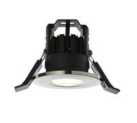 Shield LED 4.5W COB LED Warm White 3000K Fire Rated Satin Nickel 395 Lumens Downlight Recessed Ceiling Spotlights Ideal for Bathroom Bedrooms Lounge Kitchen etc. IP65 Rated