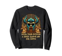 Shield Maiden Coffee Lover Viking Caffeine Norse Sweatshirt