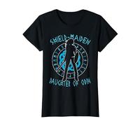 Shield-Maiden - Daughter of Odin - Lagertha Viking T-Shirt, Women, Black, Medium